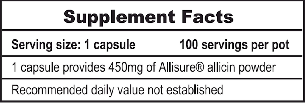 Allimax PRO 450 mg 100 Vegetarian Capsules