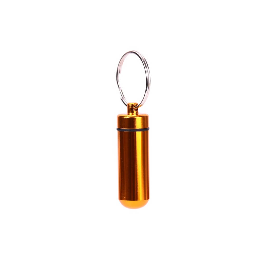 Aluminum Alloy Keychain Pill Holder Bottle. Shop Pillboxes on Mounteen. Worldwide shipping available.