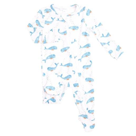 Cutey Whale Blue Footie