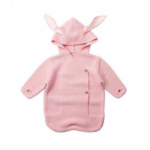 unisex pink / 6M Adorable Rabbit Sleeping Bag