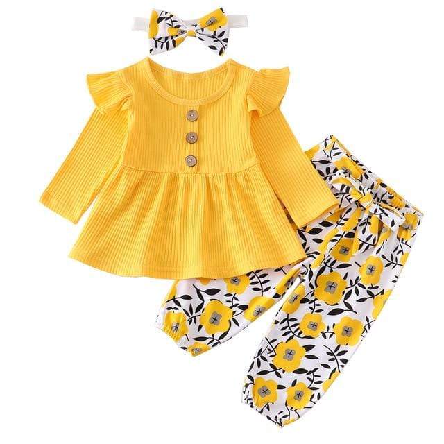 Navy Blue / 3M / China Newborn Baby Girl Clothes Set